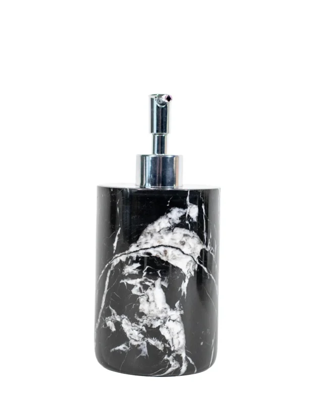 Nero Marble Soap Dispenser, 19.5 x 8.5 cm