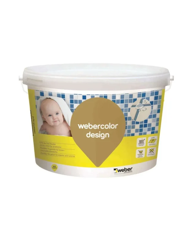 Weber Color Design Almond (5 kg) - Flexible wall & floor grout