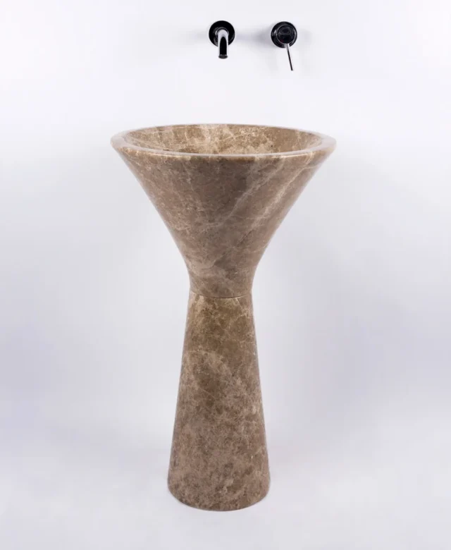 Bathroom sink - Tao Antros Light Emperador Marble 50 x 85 cm