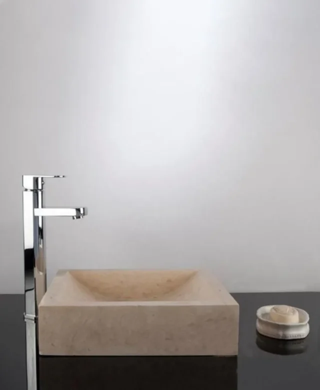 Bathroom Sink - Classic Travertine SS-2, 40 x 30 x 10 cm