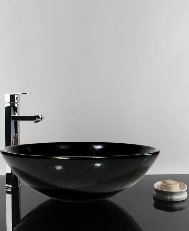 Bathroom Sink - Black Granite