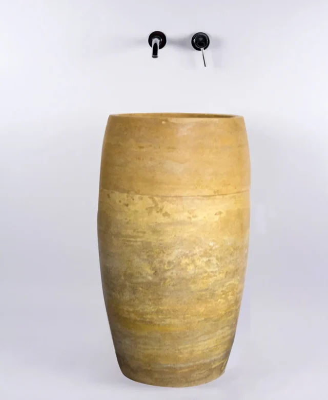 Bathroom Sink - Yellow Travertine SP 22