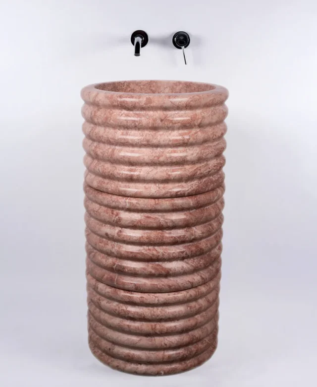 Bathroom Sink - Red Opium Travertine SP 23 82 x 42 cm