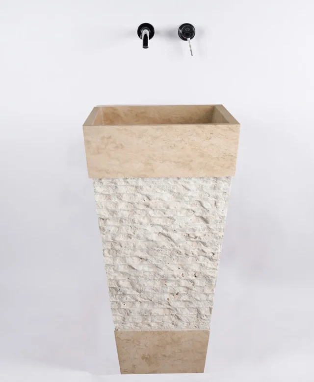 Bathroom Sink - Classic Travertine SP 19, 42 x 82 cm