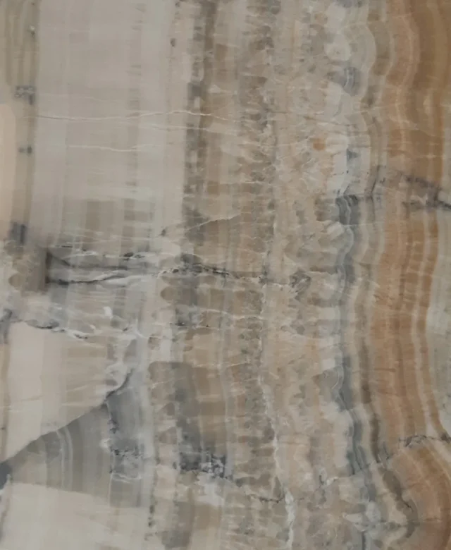 Vein Cut Polished Onyx Slab, 2 cm
