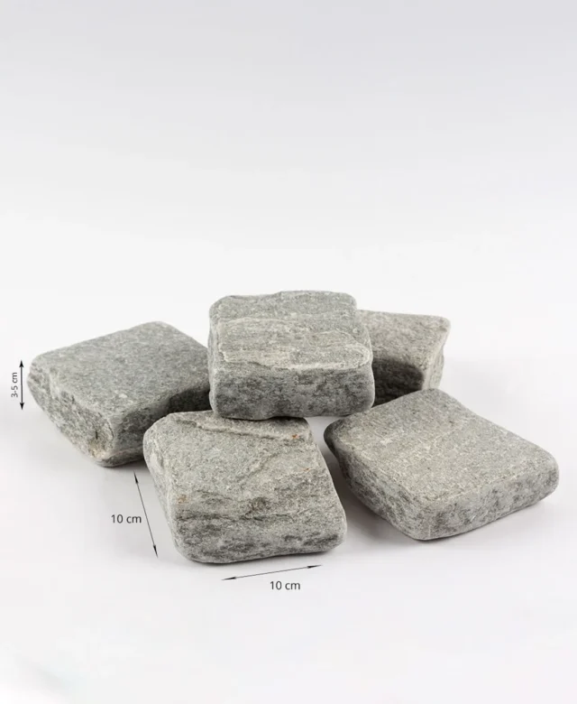 Kavala Slate Tumbled Cobblestone 10 x 10 x 3-5 cm