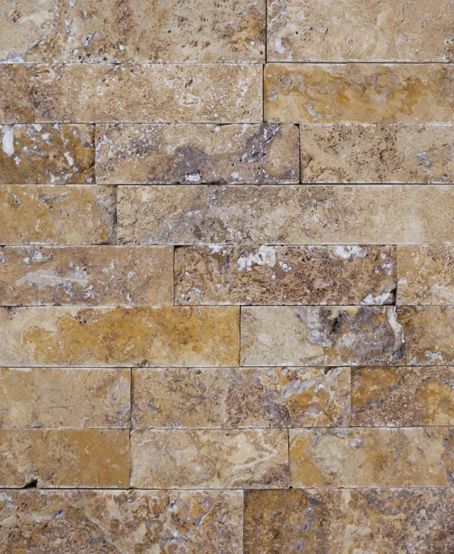 Yellow Splitface Travertine, 5 cm x FL x 2.1 cm