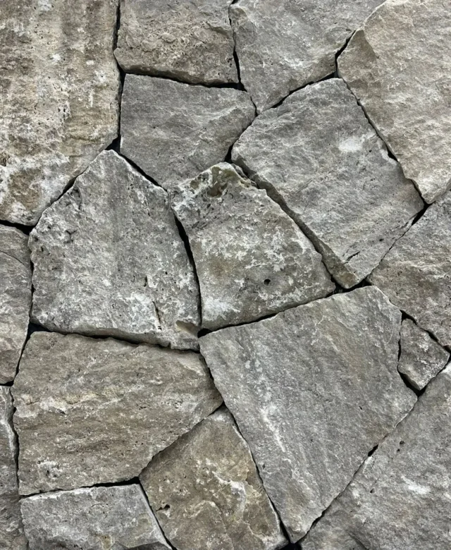 Exterior Stone Cladding Travertine Rock Face Silver