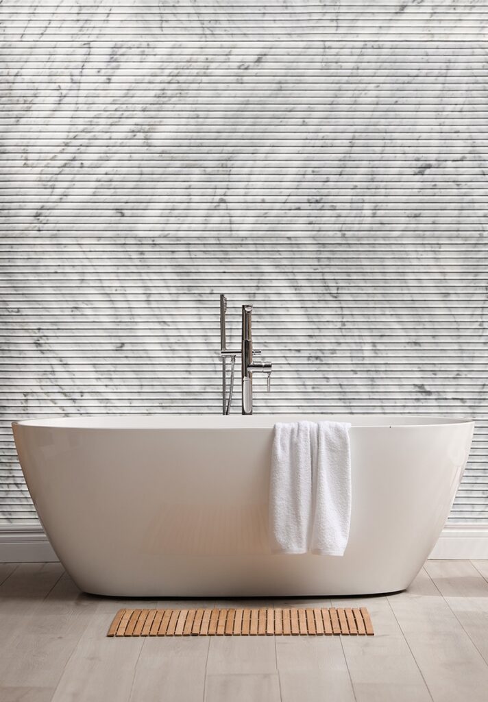 White Carrara Infinity Design