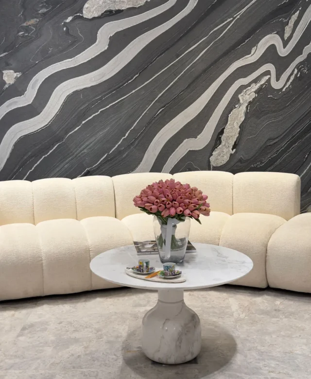 Volakas Marble Moon Coffee Table